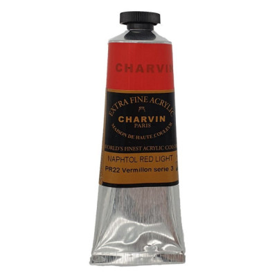 Akrylová barva Naphtol red light 342 Extra fine Charvin Paris tuba 60 ml