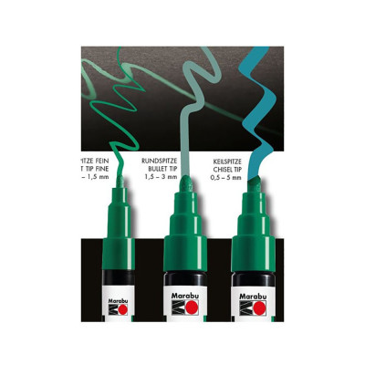 Marabu YONO Akrylový popisovač Bílý 0,5-1,5mm