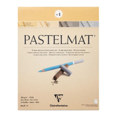 Blok Clairefontaine Pastelmat No.1 24x30 cm 12 listů 360g/m²