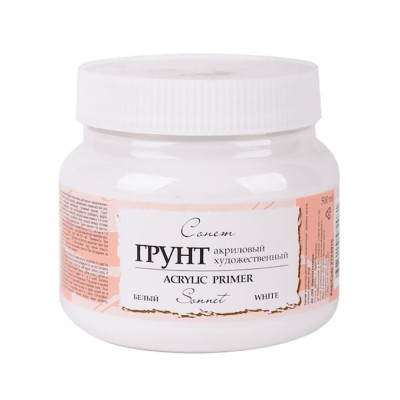 Akrylový šeps bílý Sonnet Nevskaya Palitra 500 ml