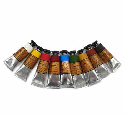 Charvin Paris Olejové barvy Extra Fine 9 ks Základní odstíny sada