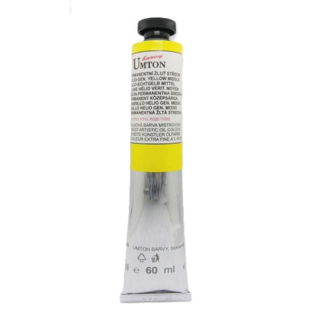 Olejová barva Permanentní žluť střední Umton 60 ml