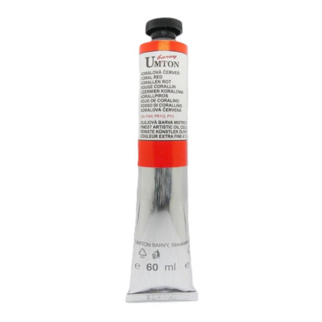 Olejová barva Korálová červeň Umton 60 ml