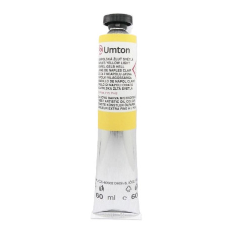 Olejová barva Neapolská žluť světlá Umton 60 ml