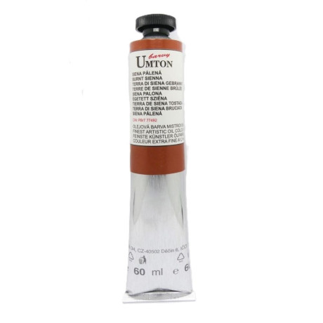 Olejová barva Siena pálená Umton 60 ml
