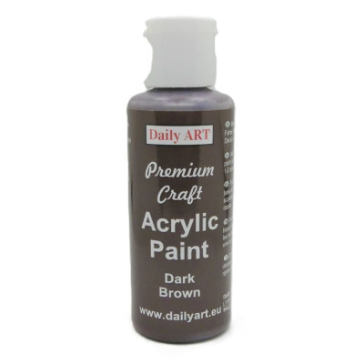 Akrylová barva Dark Brown premium craft 50 ml Daily ART