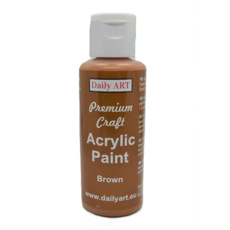 Akrylová barva Brown Premium craft Daily Art 50 ml