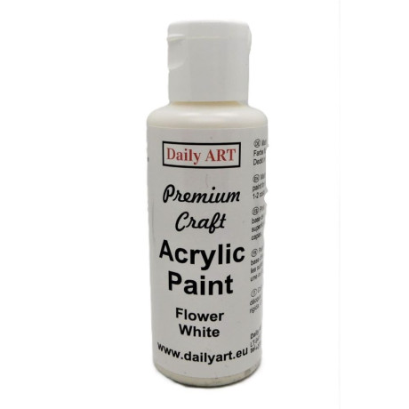 Akrylová barva Flower White Premium Craft 50ml Daily ART