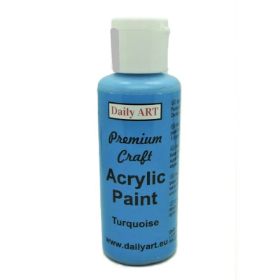 Akrylová barva Turquoise  Premium Craft 50ml Daily ART