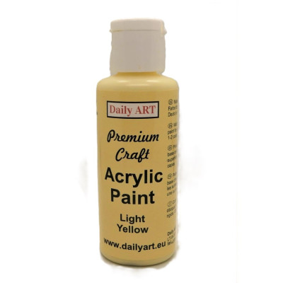 Akrylová barva Light Yellow premium craft 50ml Daily ART