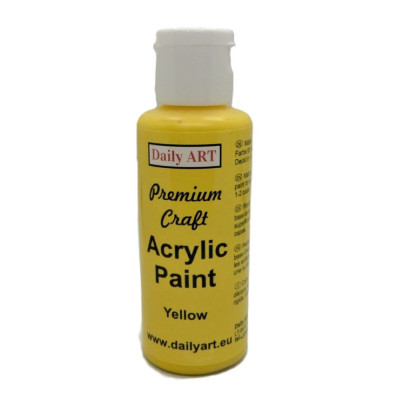 Akrylová barva Yellow Premium Craft 50ml Daily ART