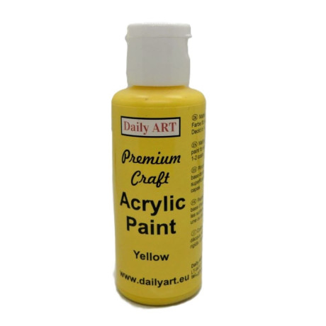 Akrylová barva Yellow Premium Craft 50ml Daily ART