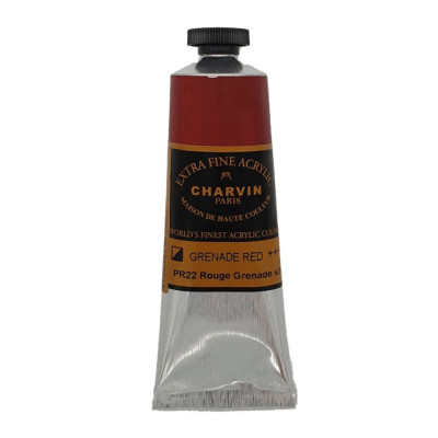 Akrylová barva Grenade Red 483 Charvin Paris Extra Fine 60 ml