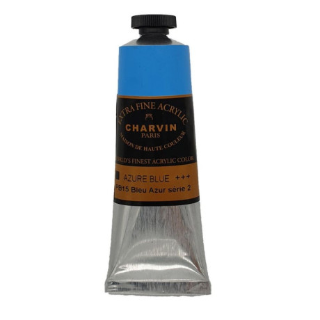Akrylová barva Azure Blue 681 Charvin Paris Extra Fine 60 ml