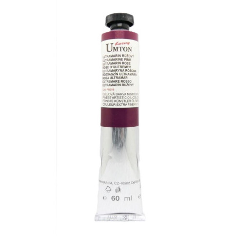 Olejová barva Ultramarín růžový Umton 60 ml