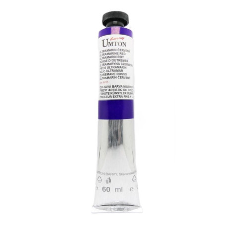 Olejová barva Ultramarín červený Umton 60 ml