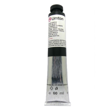 Olejová barva Čerň kostní Umton 60 ml