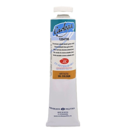 Olejová barva Chrom kobalt modro zelený Ladoga 46 ml