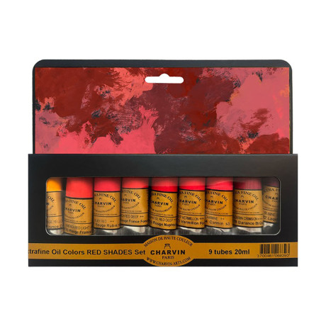 Charvin Paris Olejové barvy  Red shades  Extra Fine sada 9x20 ml