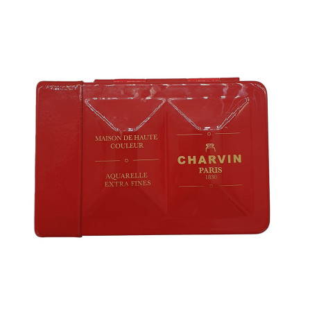 Charvin Paris Akvarelové barvy Rouge cardinal box sada 12 ks