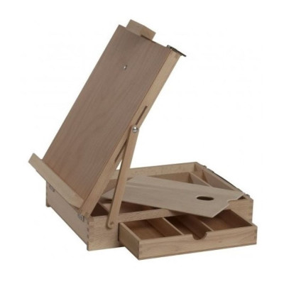 Malířský stojan kufříkový stolní BUK a paleta
