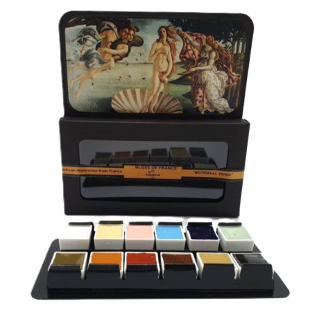 Charvin Paris Akvarelové barvy Extra Fine Boticelli Venus 12x1,5 ml
