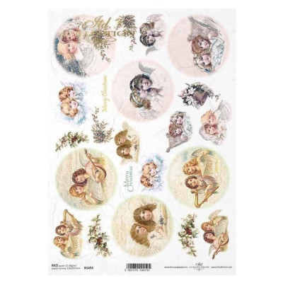 Itd. Collection  rýžový papír Andílci Vintage A4