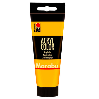 Marabu Akrylová barva žlutá střední 021 tuba 100 ml