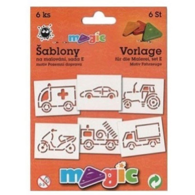 Magic papírové šablony auta
