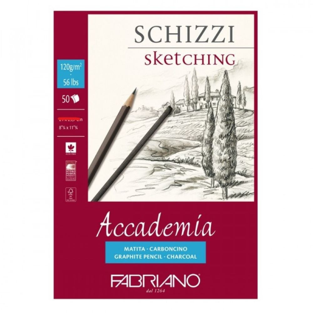 Fabriano lepený blok A2 Academia Fabriano lepený blok A2 Academia
