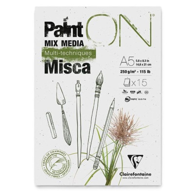 Clairefontaine Blok misca-A5 mixed media 15 listů 250 g