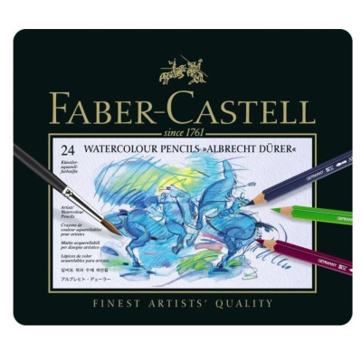 Faber Castell akvarelové pastelky Albrecht Dürer sada 24 kusů plechová krabička