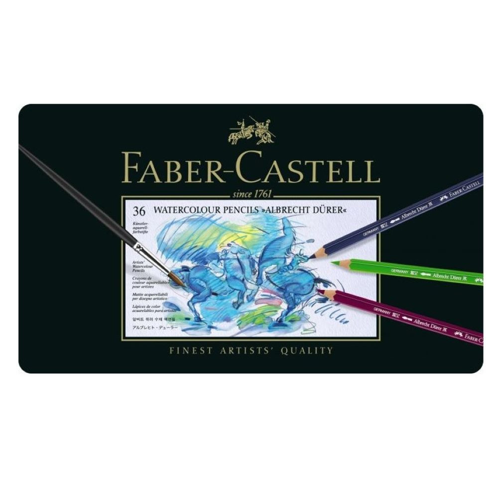 Akvarelové pastelky Faber Castell sada 36 kusů plechová krabička obal Akvarelové pastelky Faber Castell sada 36 kusů plechová krabička obal