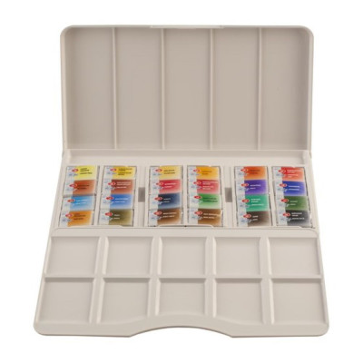 Nevskaya Palitra Akvarelové barvy White Nights 24ks sada plastový obal