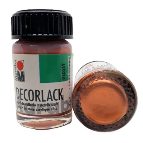 Marabu akrylová měděná barva lesklá Decorlack 15 ml