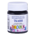 Decola Barva na textil Perleťová černá
