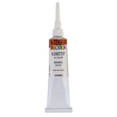 Decola Kontura na textil a hedvábí Bronzová 18 ml
