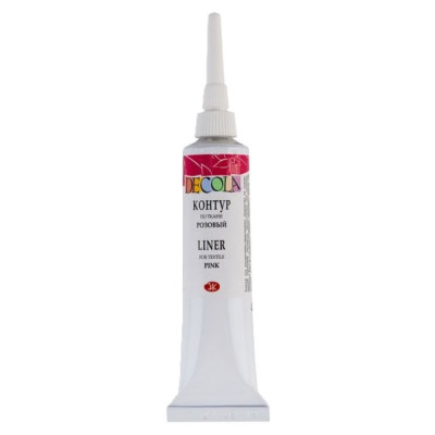 Decola Kontura na textil a hedvábí růžová 18 ml