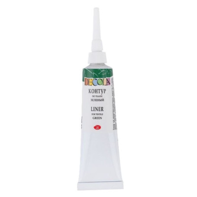 Decola Kontura na textil a hedvábí Zelená 18 ml
