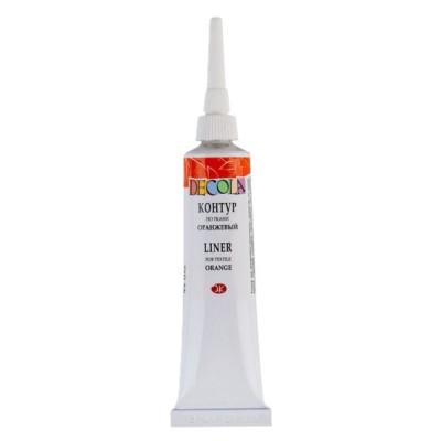 Decola Kontura na textil a hedvábí Oranžová 18 ml