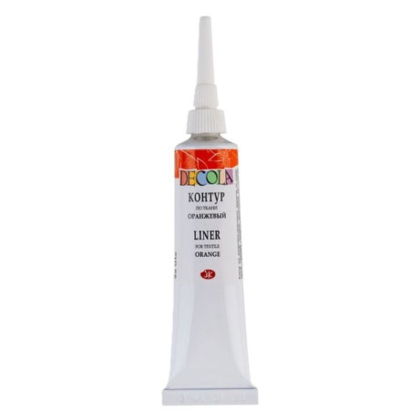 Decola Kontura na textil a hedvábí Oranžová 18 ml