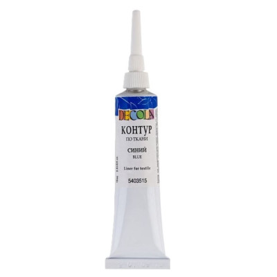 Decola Kontura na textil tmavá modrá 18 ml