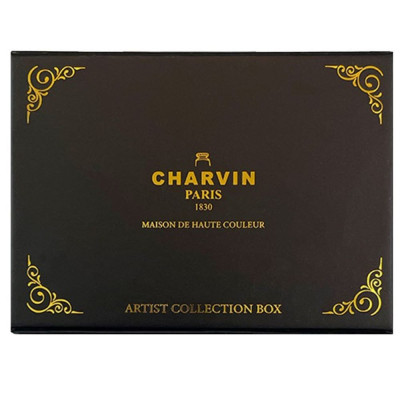 Charvin Paris Akrylové barvy Extra Fine 5 ks Černý box Základní odstíny sada