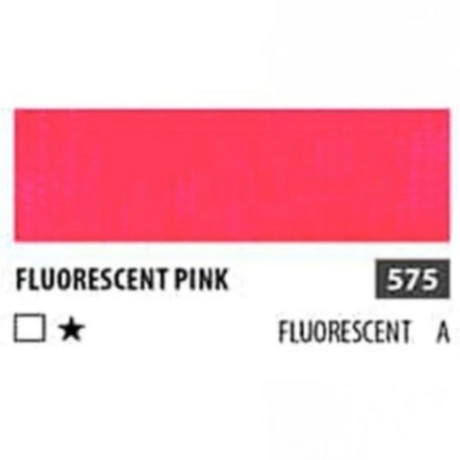 Akrylová barva Fluorescent Pink 575 ShinHan 50ml Vzorník