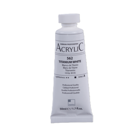 ShinHan Akrylová barva 50 ml Titanium white 562