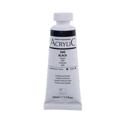 ShinHan Akrylová barva 50 ml Black 560