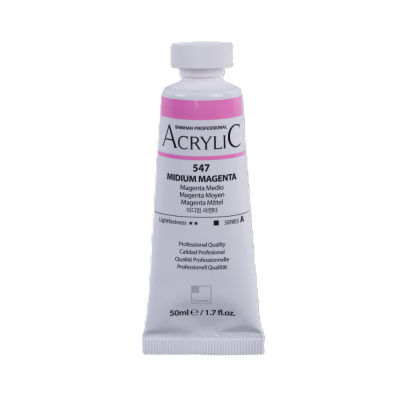 ShinHan Akrylová barva 50 ml Midium Magenta 547
