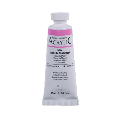 ShinHan Akrylová barva 50 ml Midium Magenta 547