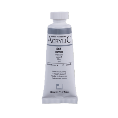 ShinHan Akrylová barva 50 ml Silver 566