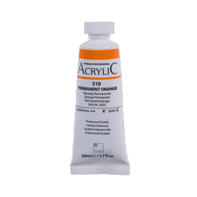 ShinHan Akrylová barva 50 ml Permanent Orange 510